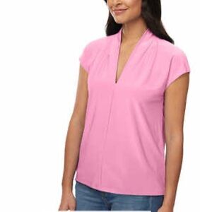 Buffalo Ladies Short Sleeve Blouse Fondant Pink